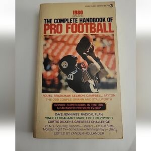 Vintage 1980 Season Complete Handbook Of Pro Football Hollander Paperback Book